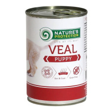 Вологий Nature`s Protection Puppy Veal корм для цуценят всіх порід з телятиною, 800 г