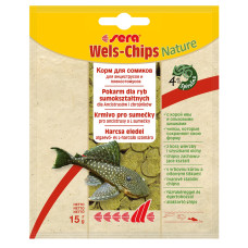 sera Catfish Chips Nature сухий корм для сомиків, чипси, 15 г