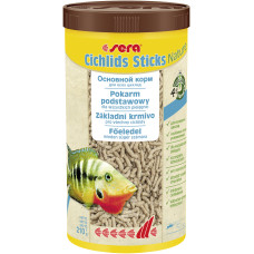 sera Cichlids Sticks Nature сухий корм для цихлід та інших великих риб, палички, 1000 мл (210г)
