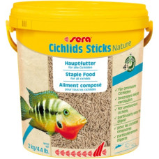 sera Cichlids Sticks Nature сухий корм для цихлід та інших великих риб, палички, 10000 мл (2 кг)