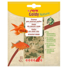 sera Goldy Nature сухий корм для золотих рибок, пластівці, 12 г