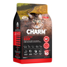 Сухой беззерновой холистик корм Charm Grass-Fed Beef для кошек с говядиной, 340 г