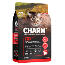 Сухой беззерновой холистик корм Charm Grass-Fed Beef для кошек с говядиной, 5.4 кг