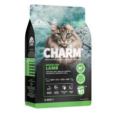 Сухой беззерновой холистик корм Charm Grass-Fed Lamb для кошек с ягненком, 5.4 кг