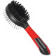 Щітка для собак двостороння Bristle Pin Brush, масажна щітка і щетина, 20 см, маленька, Karlie-Flamingo