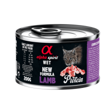Вологий корм Alpha Spirit Lamb Protein for Adult Cat для дорослих котів усіх порід з ягням, 200 г