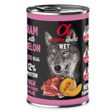 Консерва Alpha Spirit Ham With Melon зі свининою та динею для собак, 400 г