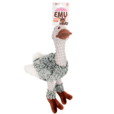 М’яка іграшка Flamingo Emu Plush  з пищалкою для собак, 30 см