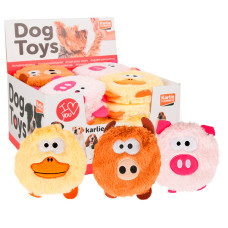 М’яка іграшка Flamingo Plush Head Duck Pig Wild з пищалкою для собак, 13 см
