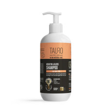 Кератиновий шампунь для шерсті собак та котів Tauro Ultra Natural Care Keratin & Gloss Shampoo, 400 мл
