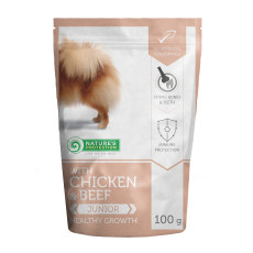 Влажный корм Nature`s Protection Healthy Growth для собак малых пород с курицей и говядиной, пауч, 100 г