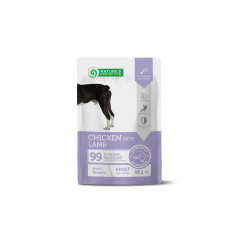 Вологий корм Nature’s Protection Multi-benefit Chicken & Lamb для собак із куркою та ягнятиною, 100 г