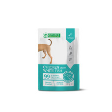 Вологий корм Nature’s Protection Weight Control Chicken, White Fish для собак із куркою та білою рибою для контролю ваги, 100 г