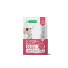 Влажный корм Nature’s Protection Skin & Coat Chicken & Salmon для собак для здоровой кожи и сияния шерсти, 100 г