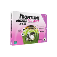 Капли Frontline TRI-ACT от блох и клещей для собак, 2-5 кг, 3 шт