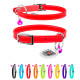 Ошейник CoLLaR GLAMOUR без украшений с резинкой для котят 9мм,/17-20см красный
