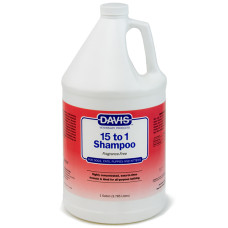 Шампунь Davis 15to1 Shampoo Fragrance-Free без запаху для собак та котів, концентрат, 3.8 л