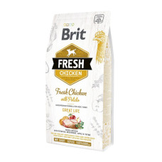 Сухой корм Brit Fresh для взрослых собак всех пород, с курицей и картофелем, 2,5 кг
