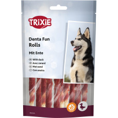 Ласощі Trixie Denta Fun Chewing Rolls для собак Паличка для чищення зубів з качкою 12 см 80 г 10 шт