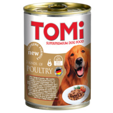 Консервы TOMi для собак три вида птицы, 400 г
