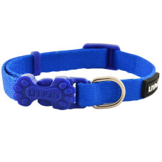Ошейник для собак Litl Pals Nylon, нейлон, 0,8 см х 15-20 см, синий, Coastal