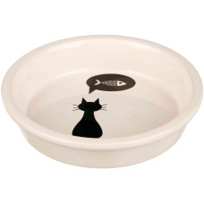 Миска Trixie для котів, керамічна, 13 см, 250 мл (біла)