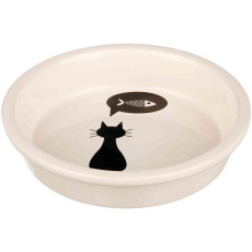 Миска Trixie для котів, керамічна, 13 см, 250 мл (біла)