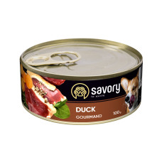 Влажный корм Savory для взрослых собак всех пород, с уткой, 100 г