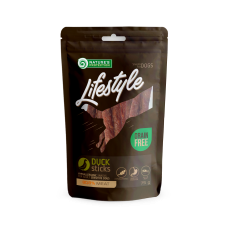 Ласощі для собак Nature`s Protection Lifestyle Snack Duck Sticks, сушена качка, смужки, 75 г
