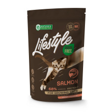Сухий беззерновий корм Nature`s Protection Lifestyle для кошенят з лососем, 400 г