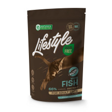Сухий беззерновий корм Nature`s Protection Lifestyle для котів з білою рибою, 400 г