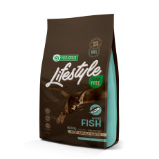 Сухий беззерновий корм Nature`s Protection Lifestyle для котів з білою рибою, 1,5 кг