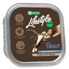 Вологий корм Nature`s Protection Lifestyle Kitten Trout для кошенят з фореллю, 85 г