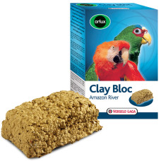 Мінеральний блок із глиною Versele-Laga Orlux Clay Bloc Amazon River для великих папуг, 500 г