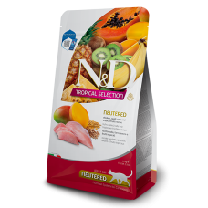 Низькозерновий сухий корм Farmina N&D Tropical Selection для стерилізованих котів, курка з тропічними фруктами, 1,5 кг