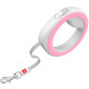 Поводок-рулетка WAUDOG R-leash, круглая, XS-M, до 40 кг, 2,9 м, розовая