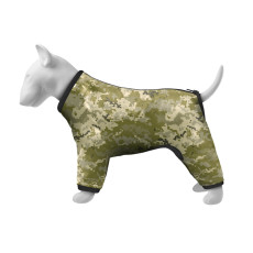 Ветровка для собак WAUDOG Clothes, рисунок Милитари, XS25, В 36-38 см, С 26-28 см