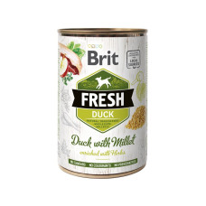 Консерва Brit Fresh Duck/Millet для собак, с уткой и пшеном, 400 г