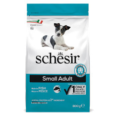Сухой корм Schesir Dog Small Adult Fish для собак малых пород, 800 г