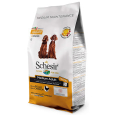 Сухой корм Schesir Dog Medium Adult Chicken для собак средних пород с курицей, 12 кг