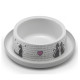 Moderna Trendy Dinner №1 Cats in Love миска для котів, захист від мурах, пластик, світло-сірий, дизайн Закохані Коти, 350мл, d16см