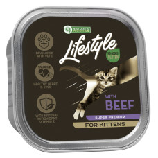 Вологий корм Nature`s Protection Lifestyle Kitten Beef для кошенят з яловичиною, 85 г