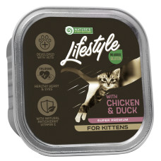 Вологий корм Nature`s Protection Lifestyle Kitten Chicken & Duck для кошенят з куркою та качкою, 85 г