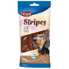 Ласощі Trixie Stripes для собак полоски з ягням 100 г