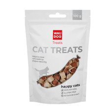 Ласощі для котів WAUDOG Treats Маленькі суші з лососем, 100 г