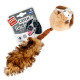 Игрушка для собак Барсук с 2-мя пищалками GiGwi Catch & fetch, искусственный мех, 26 см