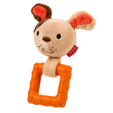 Игрушка для собак Собачка с пищалкой GiGwi Suppa Puppa, текстиль, резина, 15 см