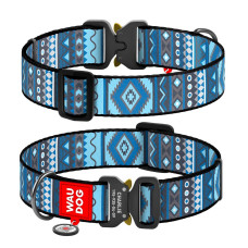 Нашийник для собак нейлоновий WAUDOG Nylon з QR паспортом 