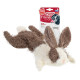 Игрушка для собак Заяц, шкурка с пищалкой GiGwi Plush, текстиль, 47 см