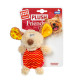 Игрушка для собак Собачка с пищалкой GiGwi Plush, текстиль, пластик, 13 см